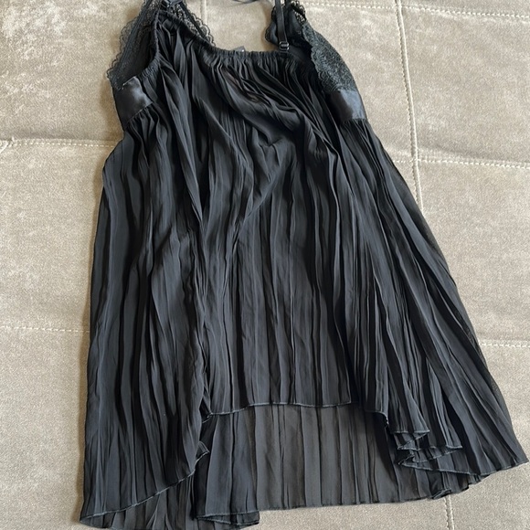Victoria's Secret Black Chemise with Spaghetti Straps and Sheer Skirt - Picture 7 of 7